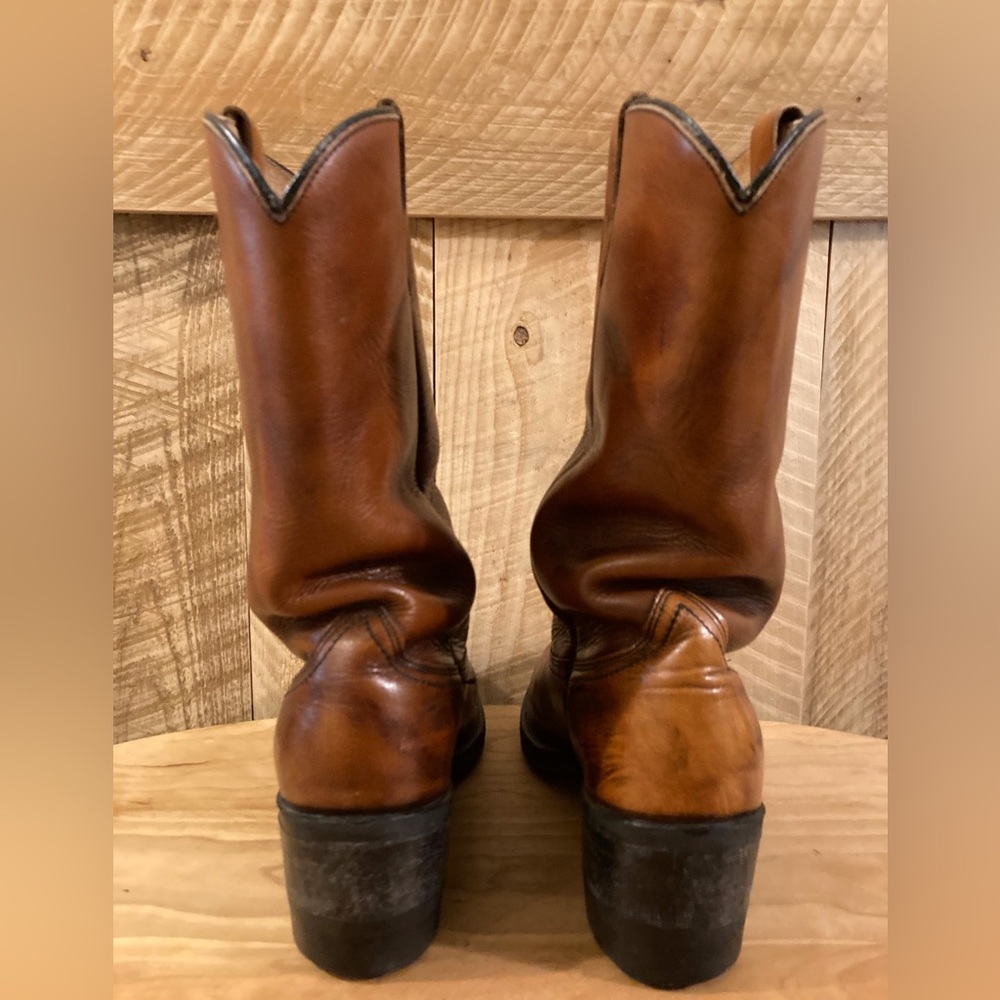 Vintage Wolverine Cognac Boots Size 8 2E - Picture 5 of 10